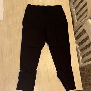 Women Business Casual Black Cropped Pants
